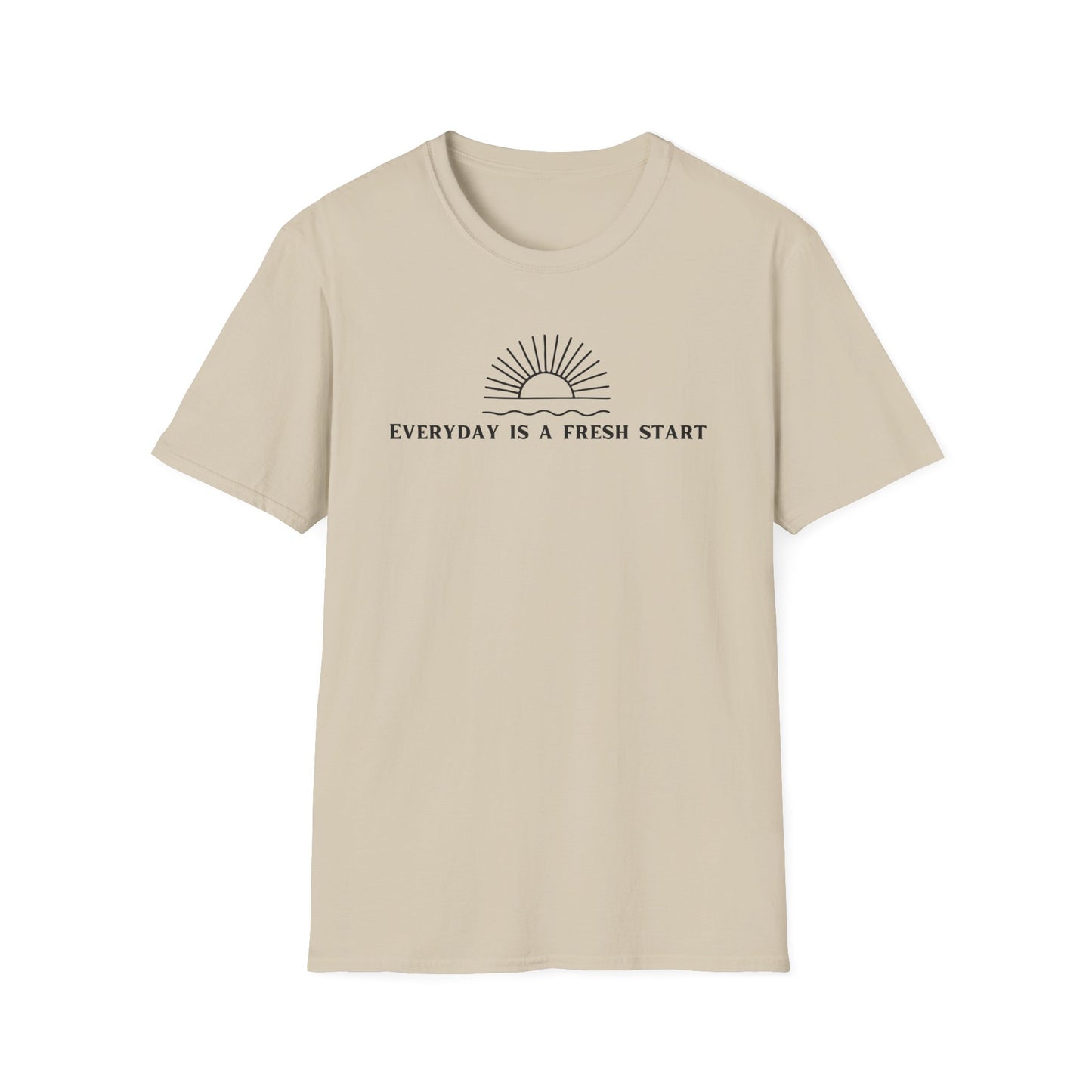 Unisex Softstyle T-Shirt - "Everyday Is A Fresh Start" Inspirational Tee
