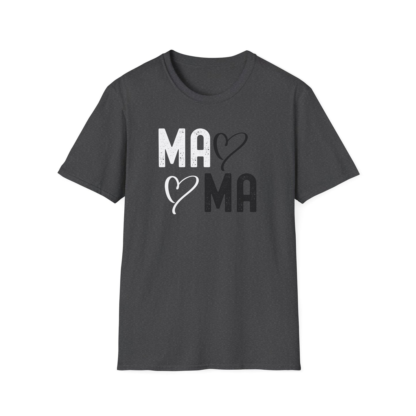 Mama Heart Unisex Softstyle T-Shirt - Perfect Gift for Moms