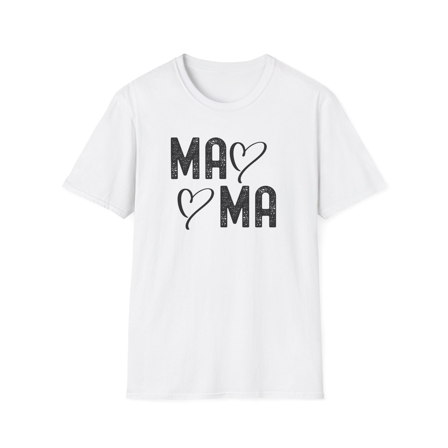 Mama Heart Unisex Softstyle T-Shirt - Perfect Gift for Moms