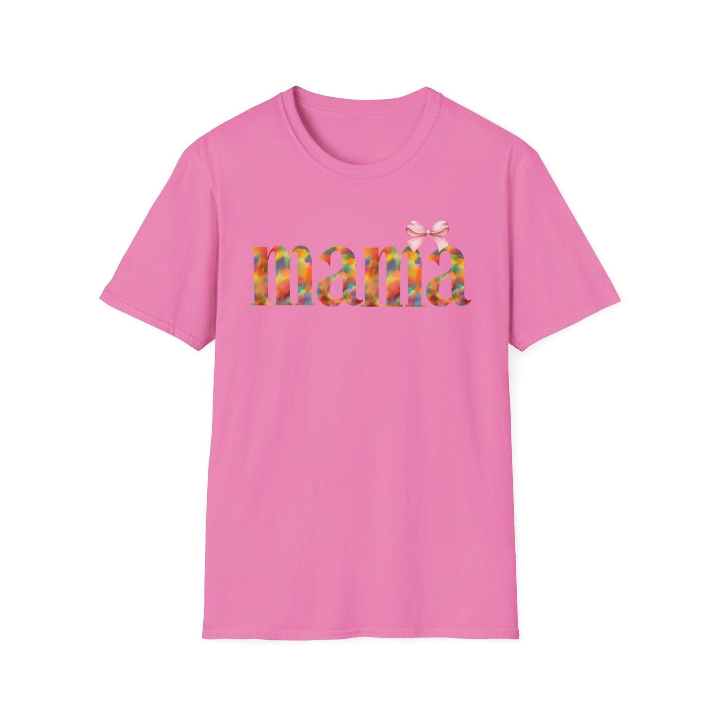 Colorful 'Mama' Unisex Softstyle T-Shirt - Perfect Gift for Moms