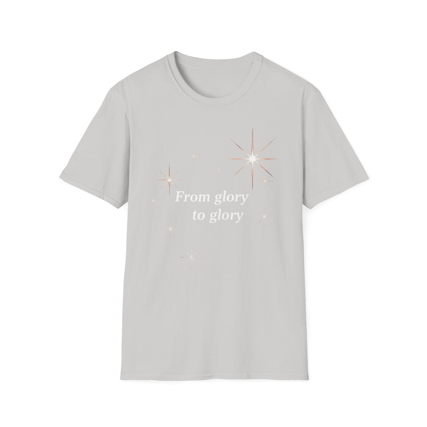 Inspirational Star-Embellished Unisex T-Shirt - 'From Glory to Glory'