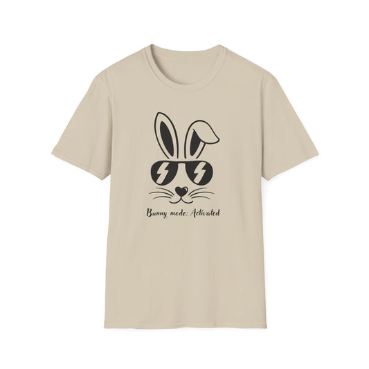 Bunny Mode Activated Unisex Softstyle T-Shirt | Cute Animal Graphic Tee for Casual Outfits
