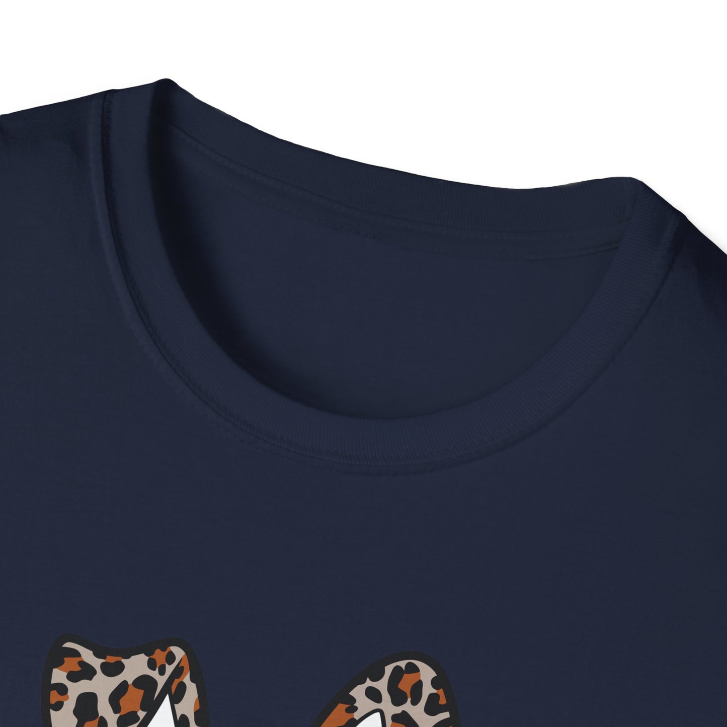 Leopard Print Bunny Ears T-Shirt - Unisex Softstyle Tee