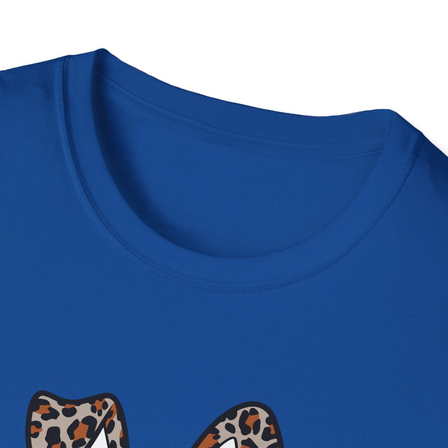 Leopard Print Bunny Ears T-Shirt - Unisex Softstyle Tee