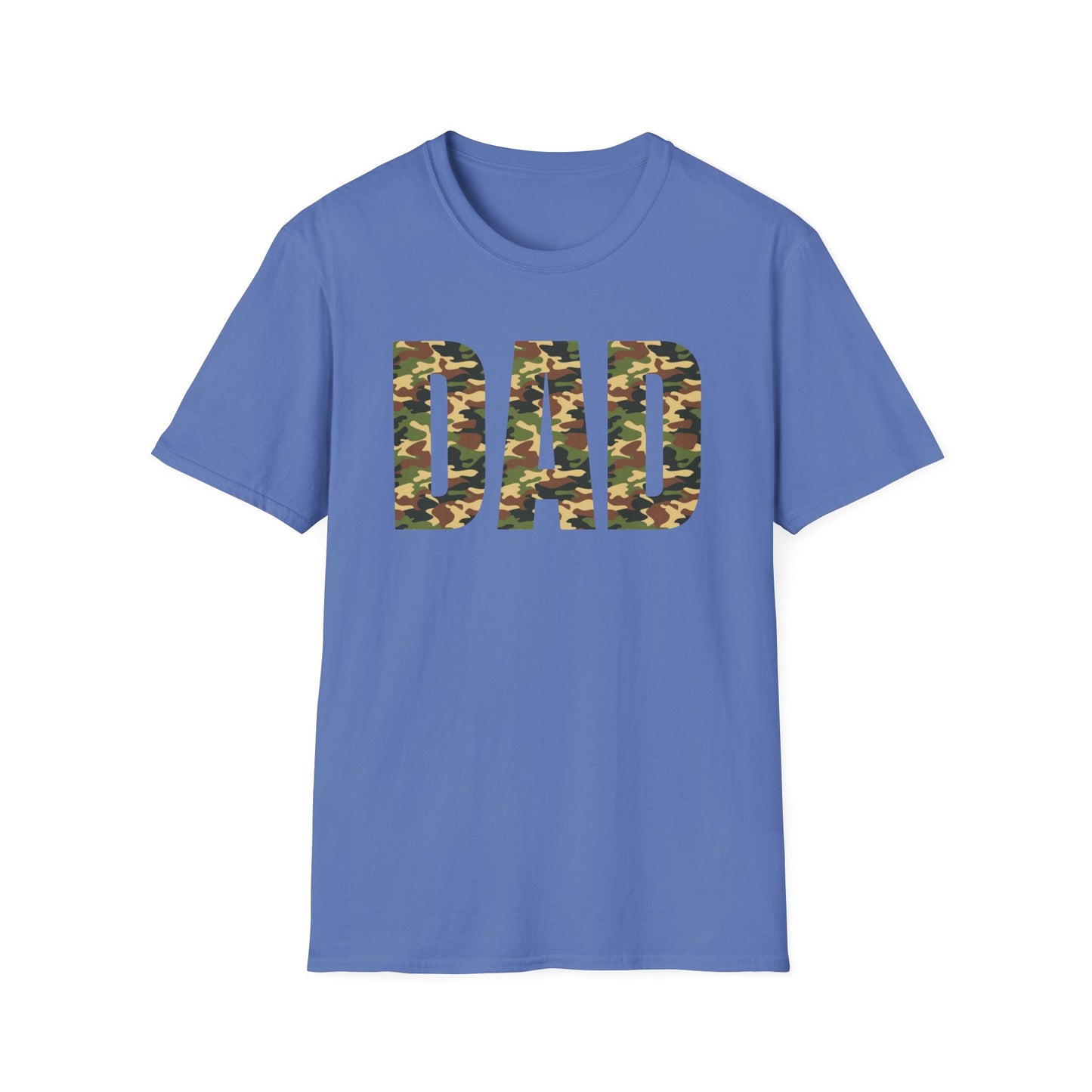 Camo Dad T-Shirt | Unisex Softstyle Tee for Father's Day & Casual Wear