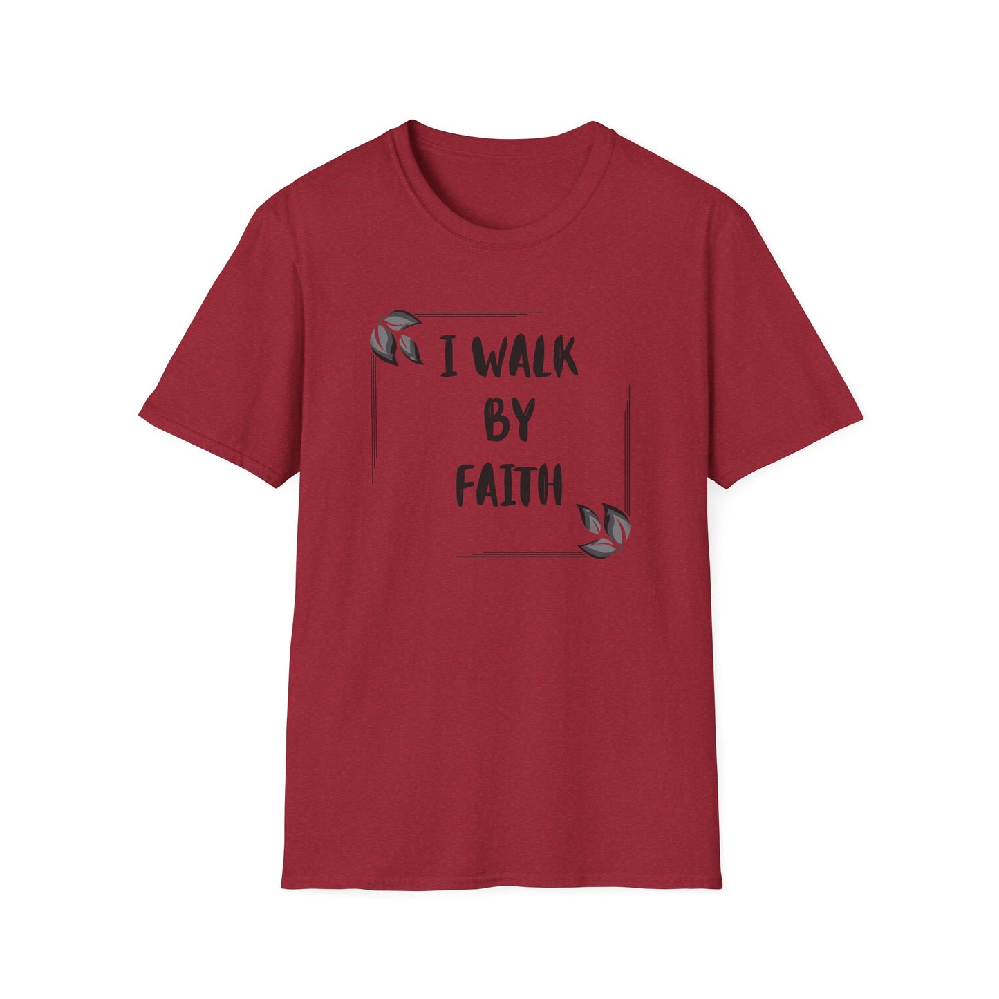 Inspirational Faith T-Shirt – "I Walk By Faith" Unisex Softstyle Tee