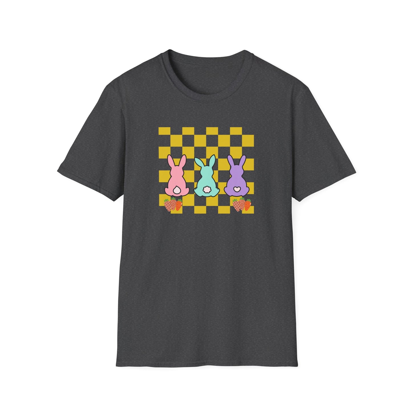 Spring Bunny Vibes Unisex Softstyle T-Shirt - Cute Easter Graphic Tee