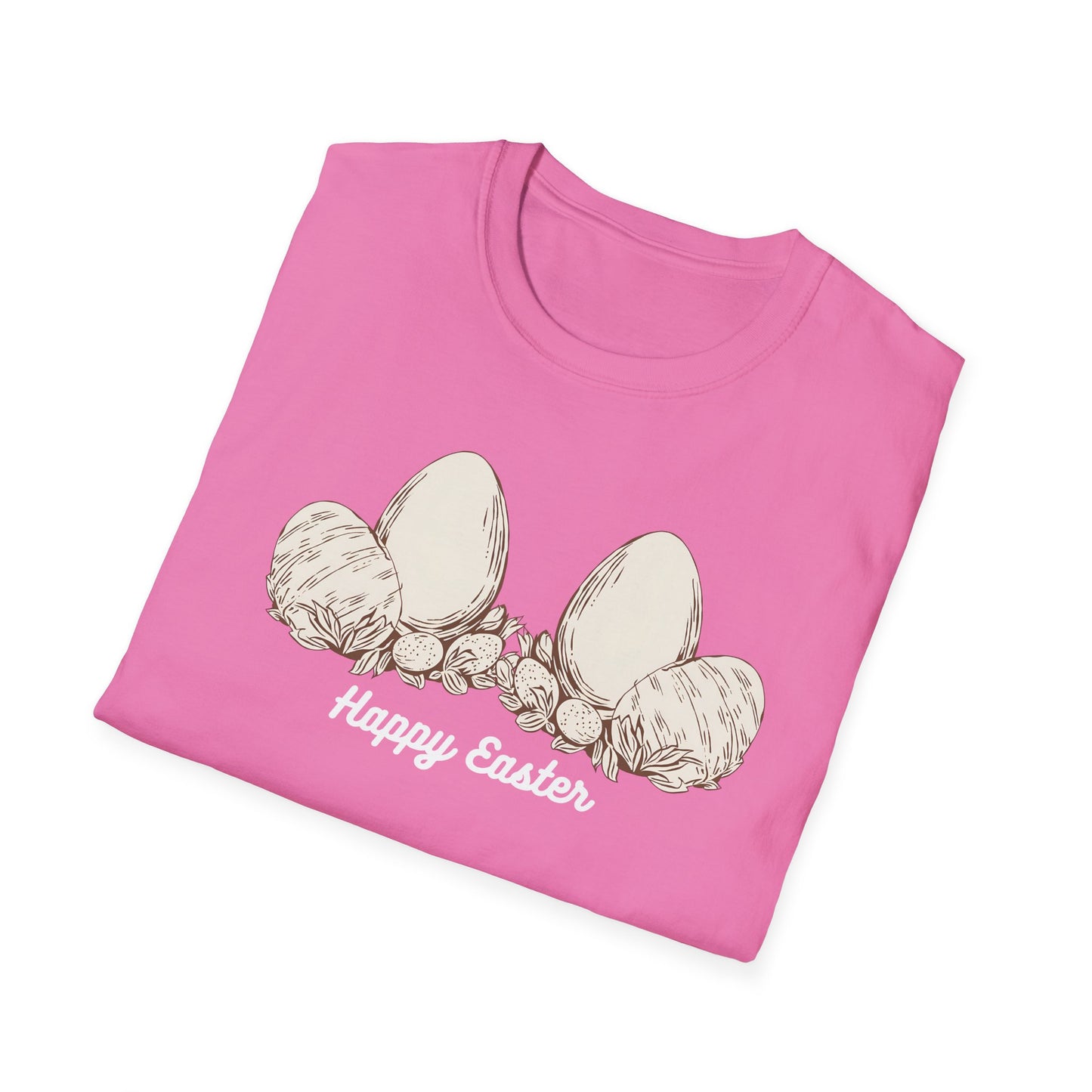 Happy Easter Unisex Softstyle T-Shirt - Cute Spring Graphic Tee
