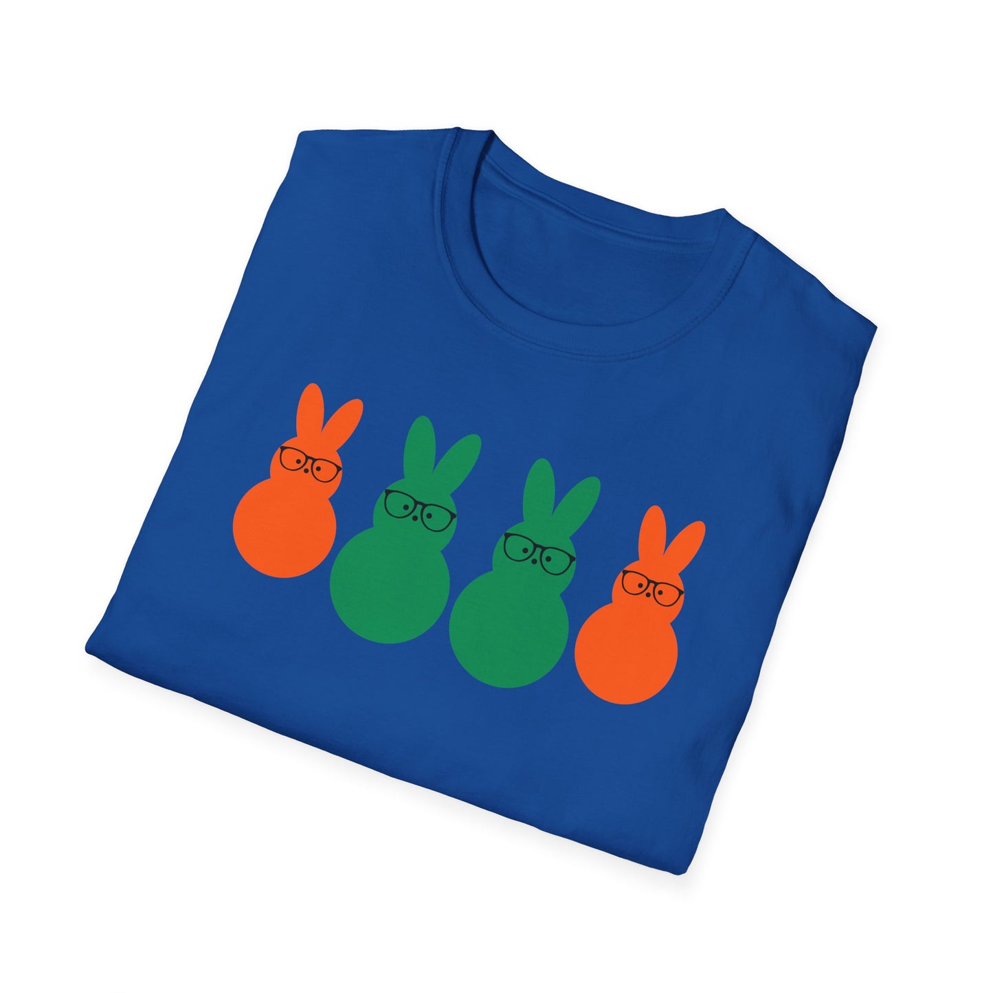 Playful Easter Bunny Unisex Softstyle T-Shirt