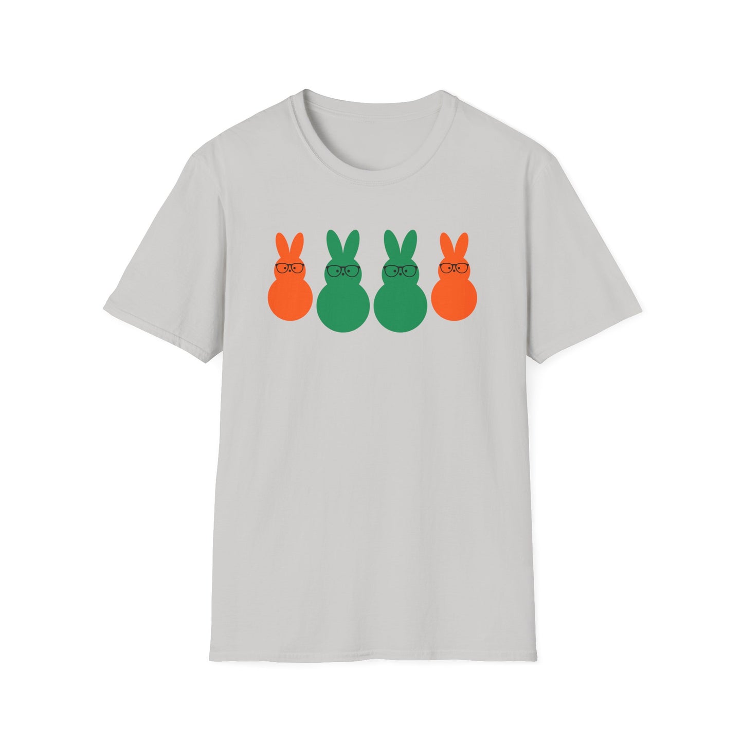 Playful Easter Bunny Unisex Softstyle T-Shirt