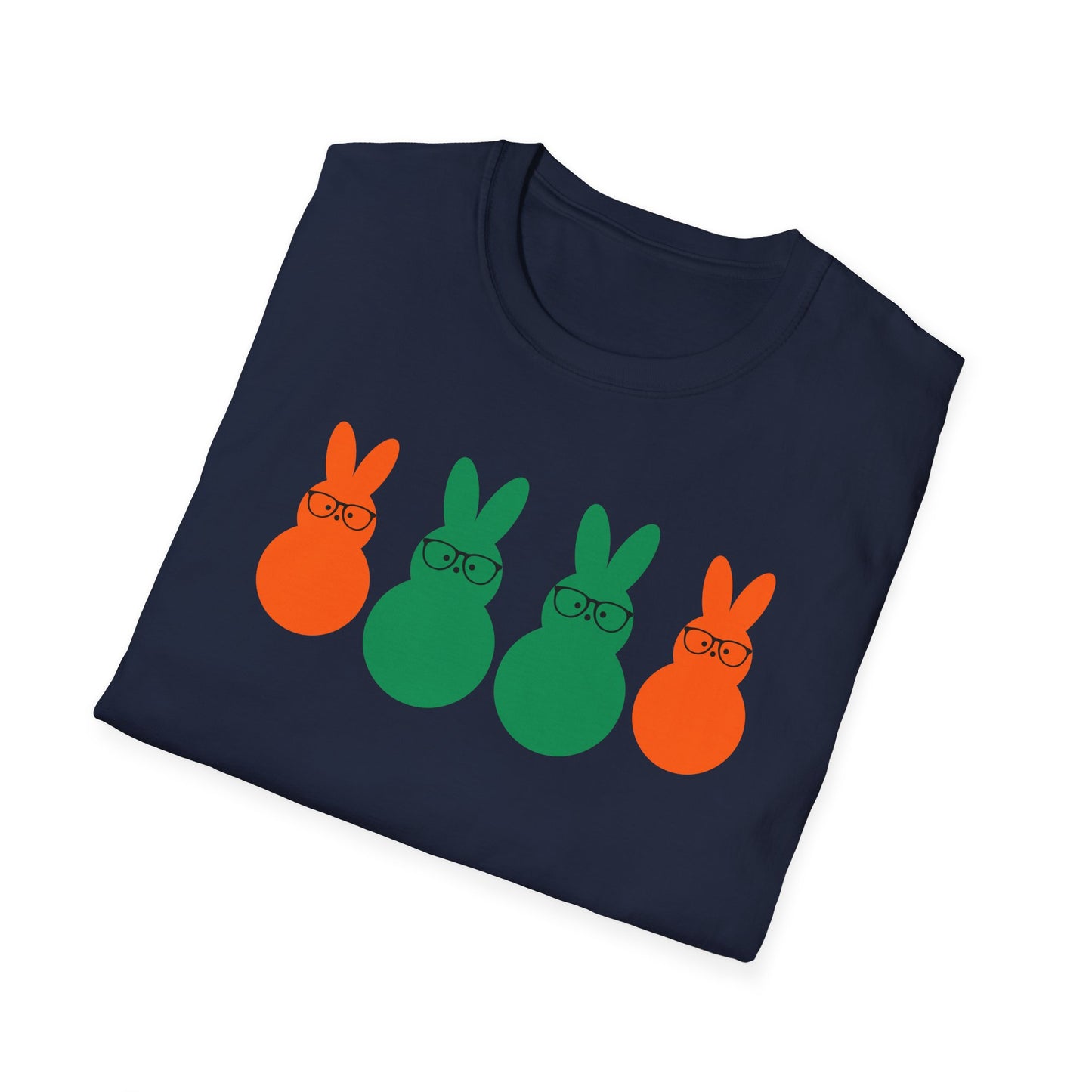 Playful Easter Bunny Unisex Softstyle T-Shirt