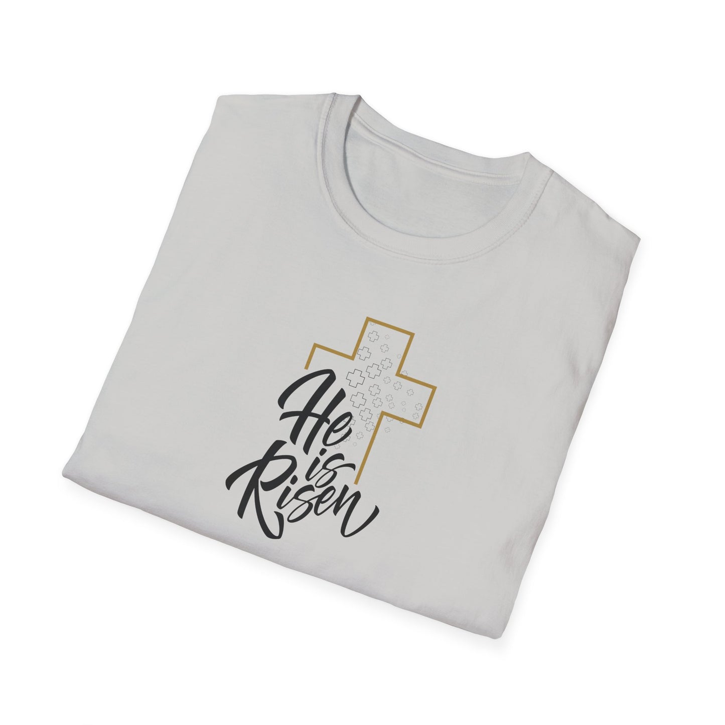 He is Risen Unisex Softstyle T-Shirt - Celebrate Faith and Renewal