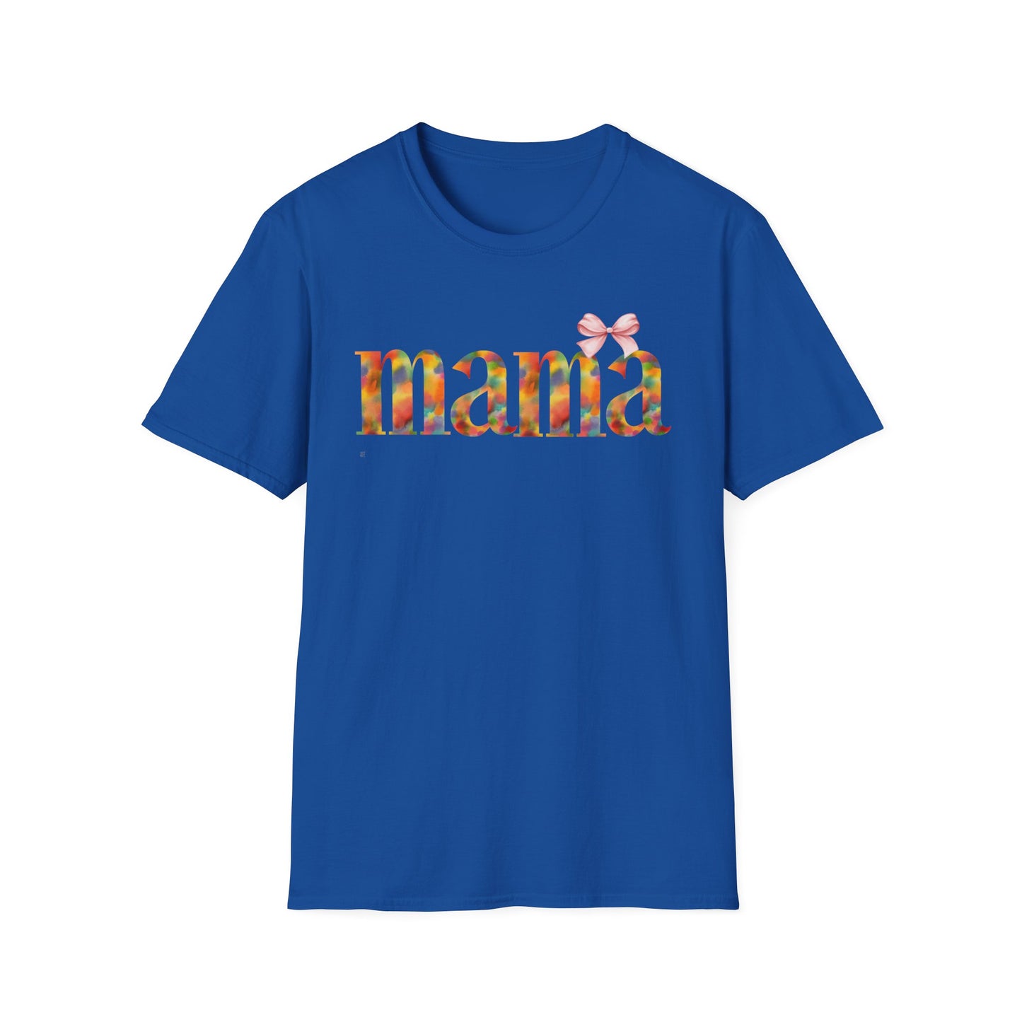 Colorful 'Mama' Unisex Softstyle T-Shirt - Perfect Gift for Moms
