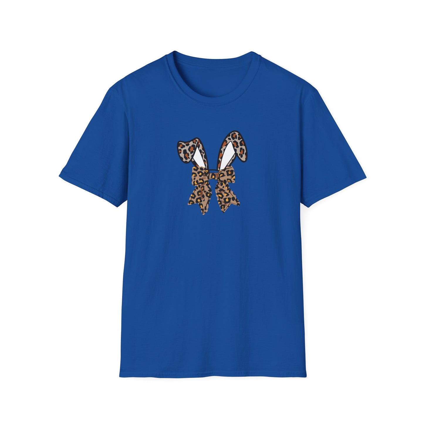 Leopard Print Bunny Ears T-Shirt - Unisex Softstyle Tee