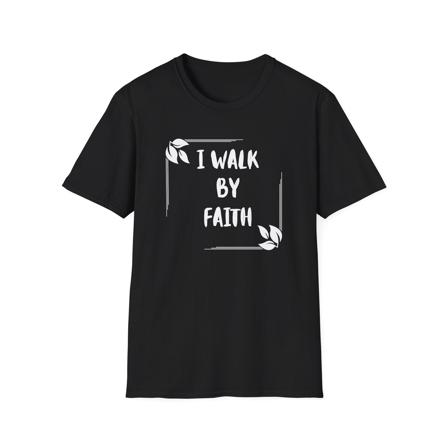 Inspirational Faith T-Shirt – "I Walk By Faith" Unisex Softstyle Tee