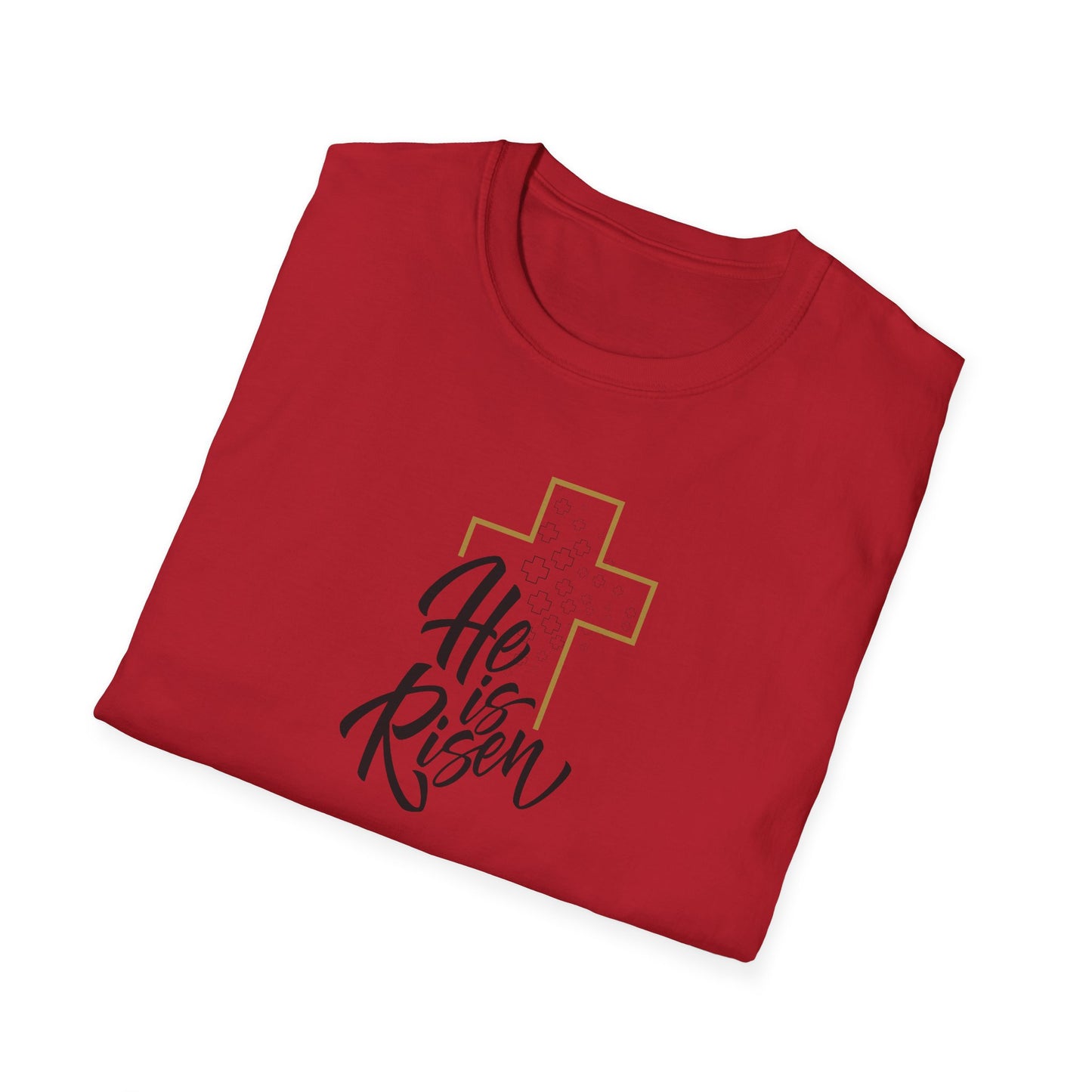 He is Risen Unisex Softstyle T-Shirt - Celebrate Faith and Renewal
