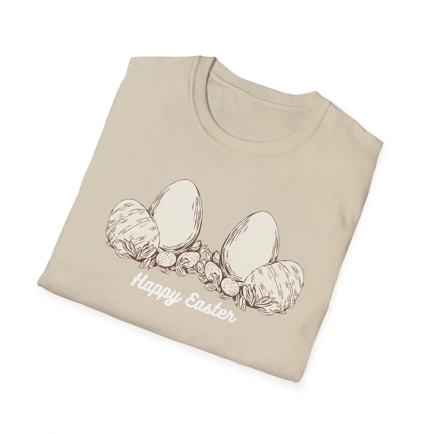 Happy Easter Unisex Softstyle T-Shirt - Cute Spring Graphic Tee