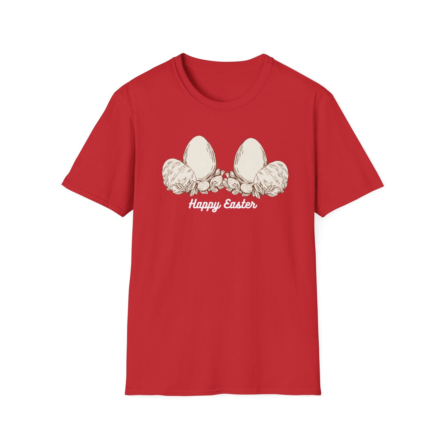 Happy Easter Unisex Softstyle T-Shirt - Cute Spring Graphic Tee