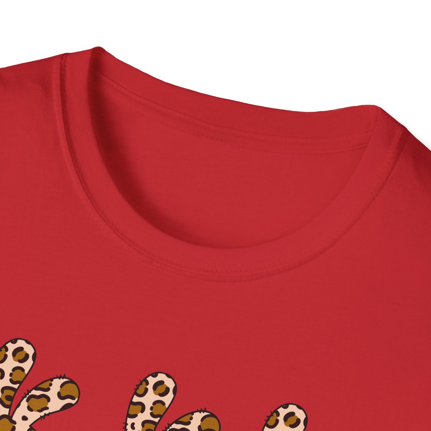 Leopard Print Bunny Unisex Softstyle T-Shirt - Casual Fun Fashion