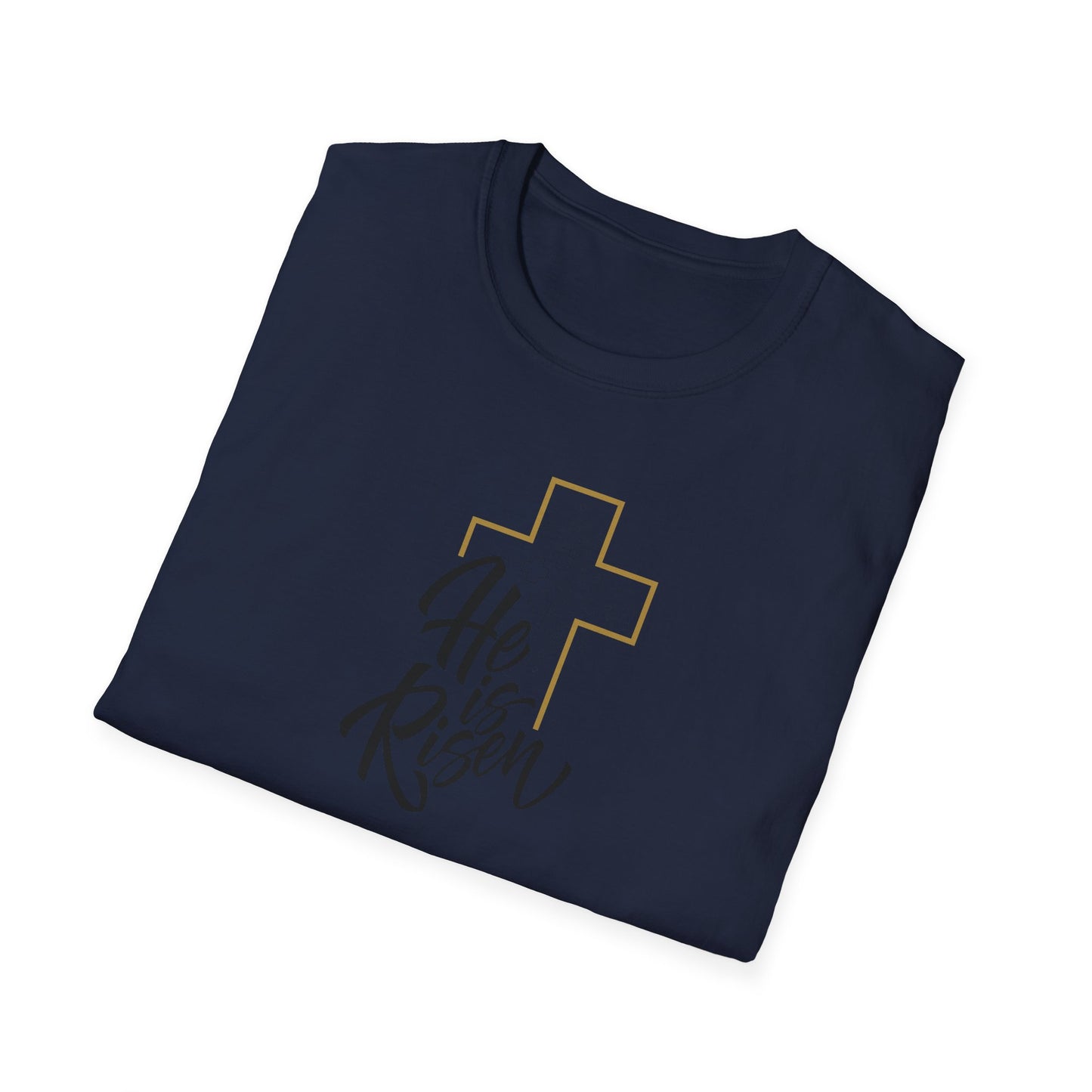 He is Risen Unisex Softstyle T-Shirt - Celebrate Faith and Renewal