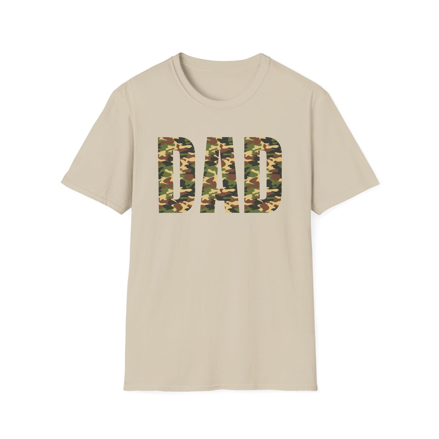 Camo Dad T-Shirt | Unisex Softstyle Tee for Father's Day & Casual Wear