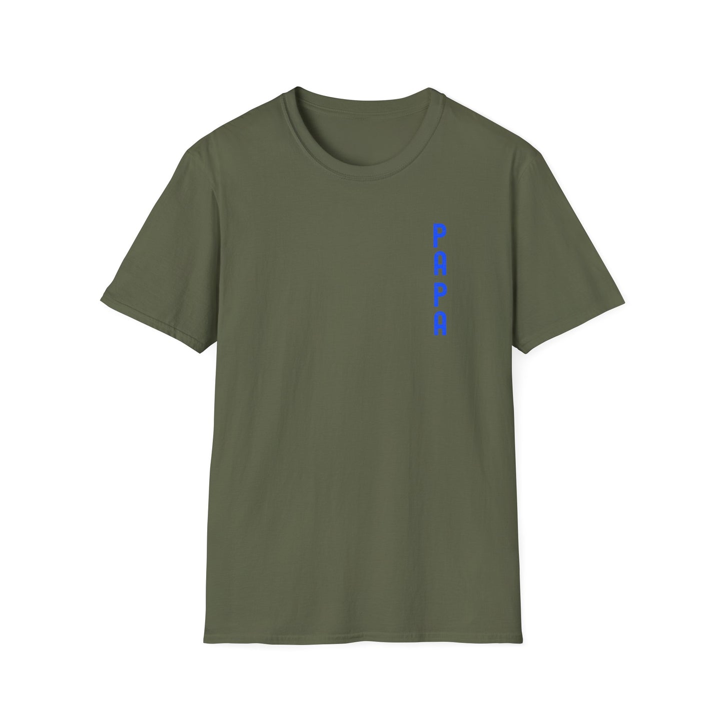 Unisex Softstyle T-Shirt - Trendy 'PAPA' Graphic Tee for Dads