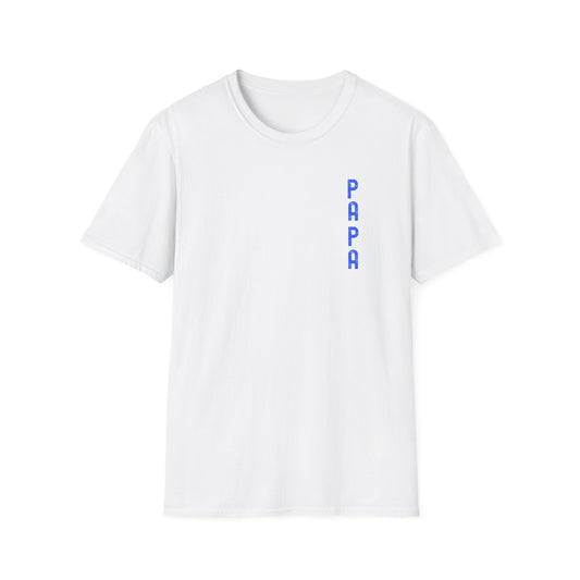 Unisex Softstyle T-Shirt - Trendy 'PAPA' Graphic Tee for Dads