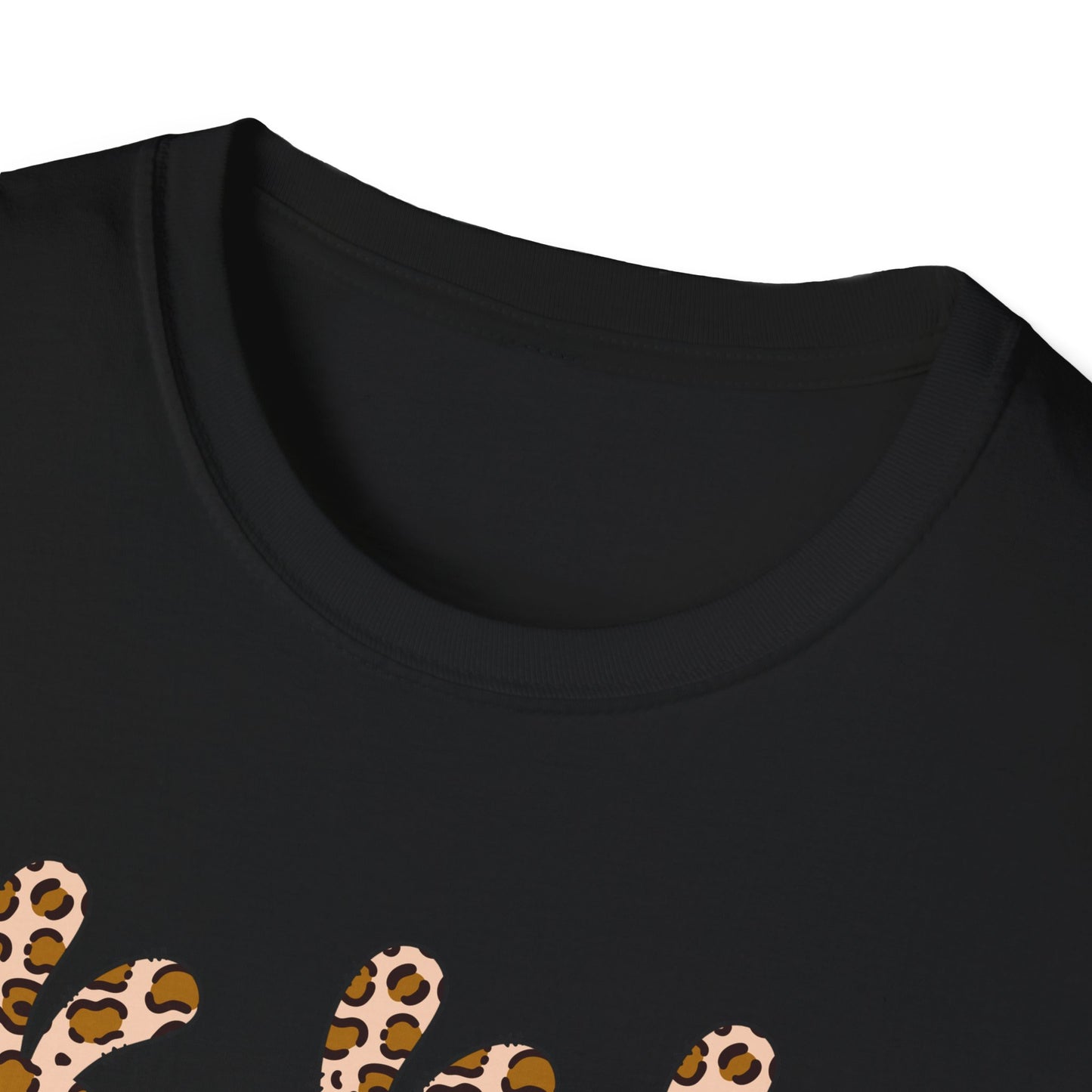 Leopard Print Bunny Unisex Softstyle T-Shirt - Casual Fun Fashion