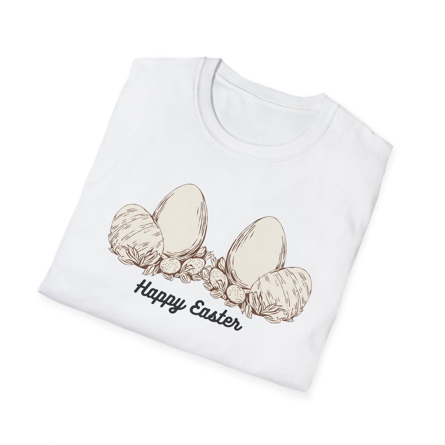 Happy Easter Unisex Softstyle T-Shirt - Cute Spring Graphic Tee
