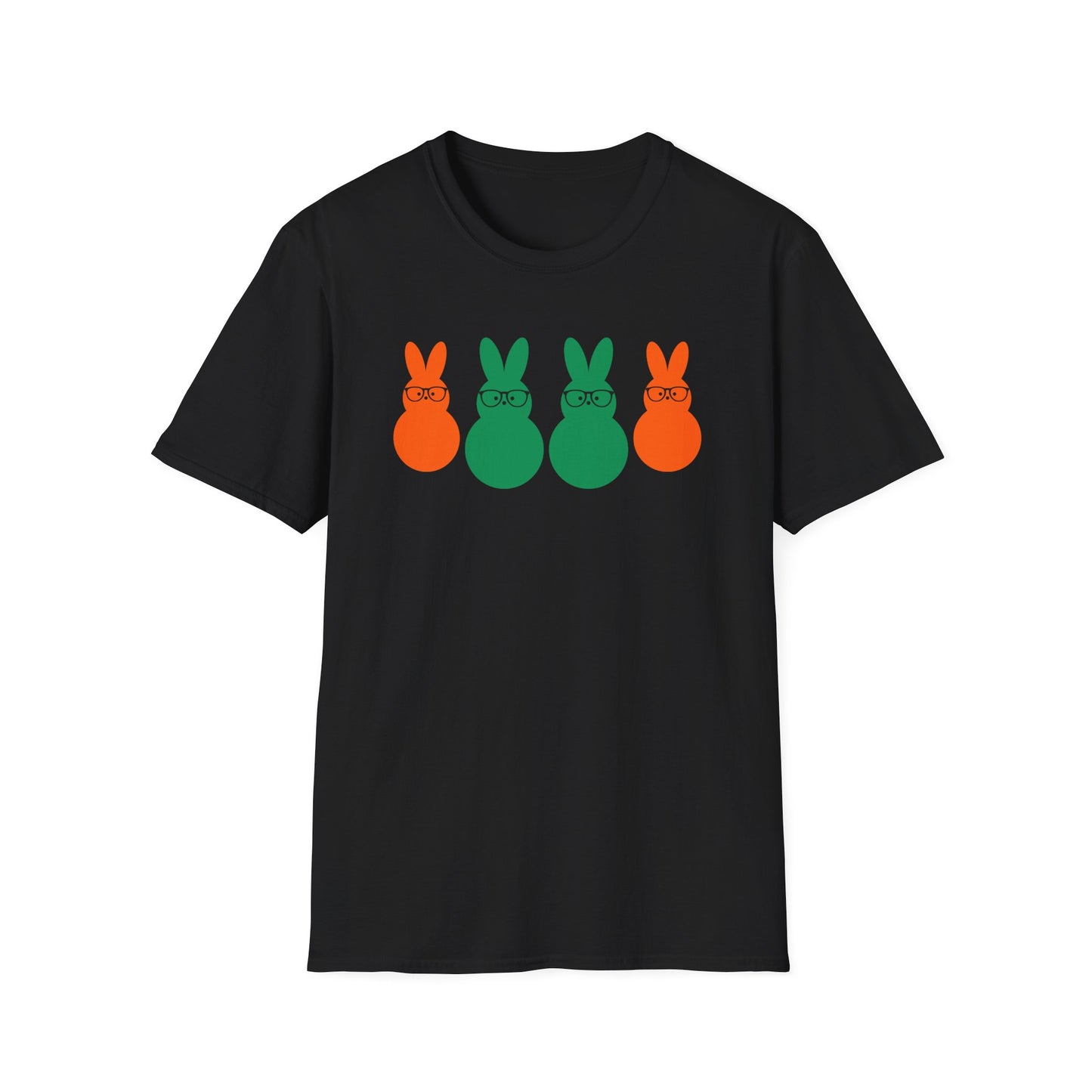 Playful Easter Bunny Unisex Softstyle T-Shirt
