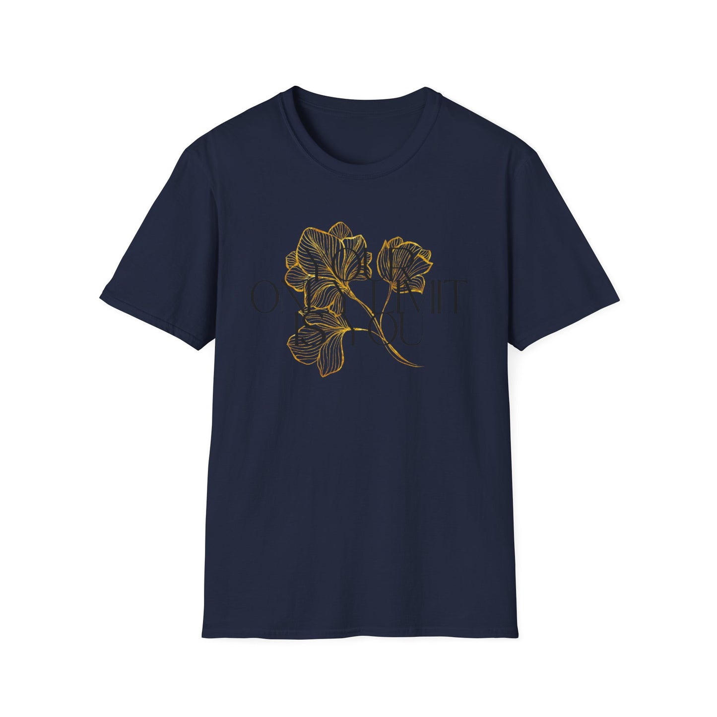 Inspirational Floral T-Shirt - 'Your Only Limit is You'
