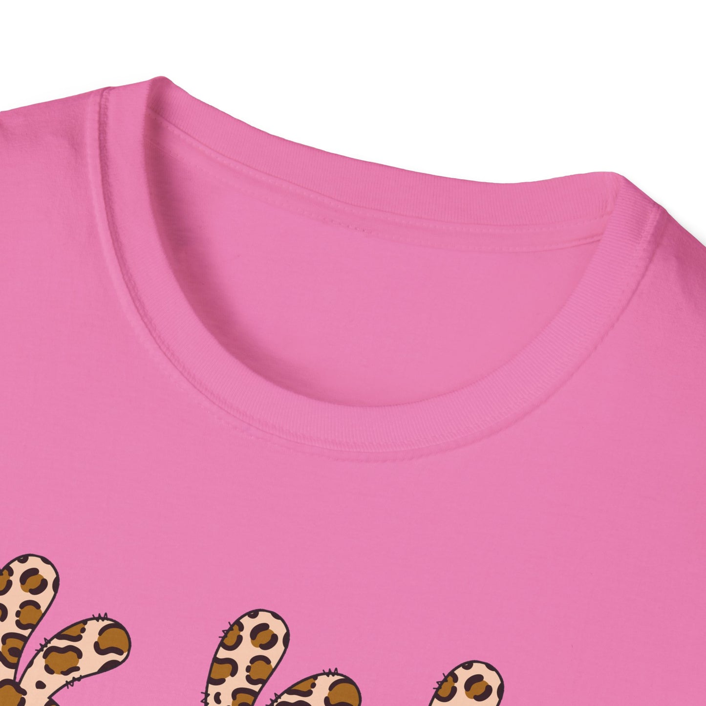 Leopard Print Bunny Unisex Softstyle T-Shirt - Casual Fun Fashion