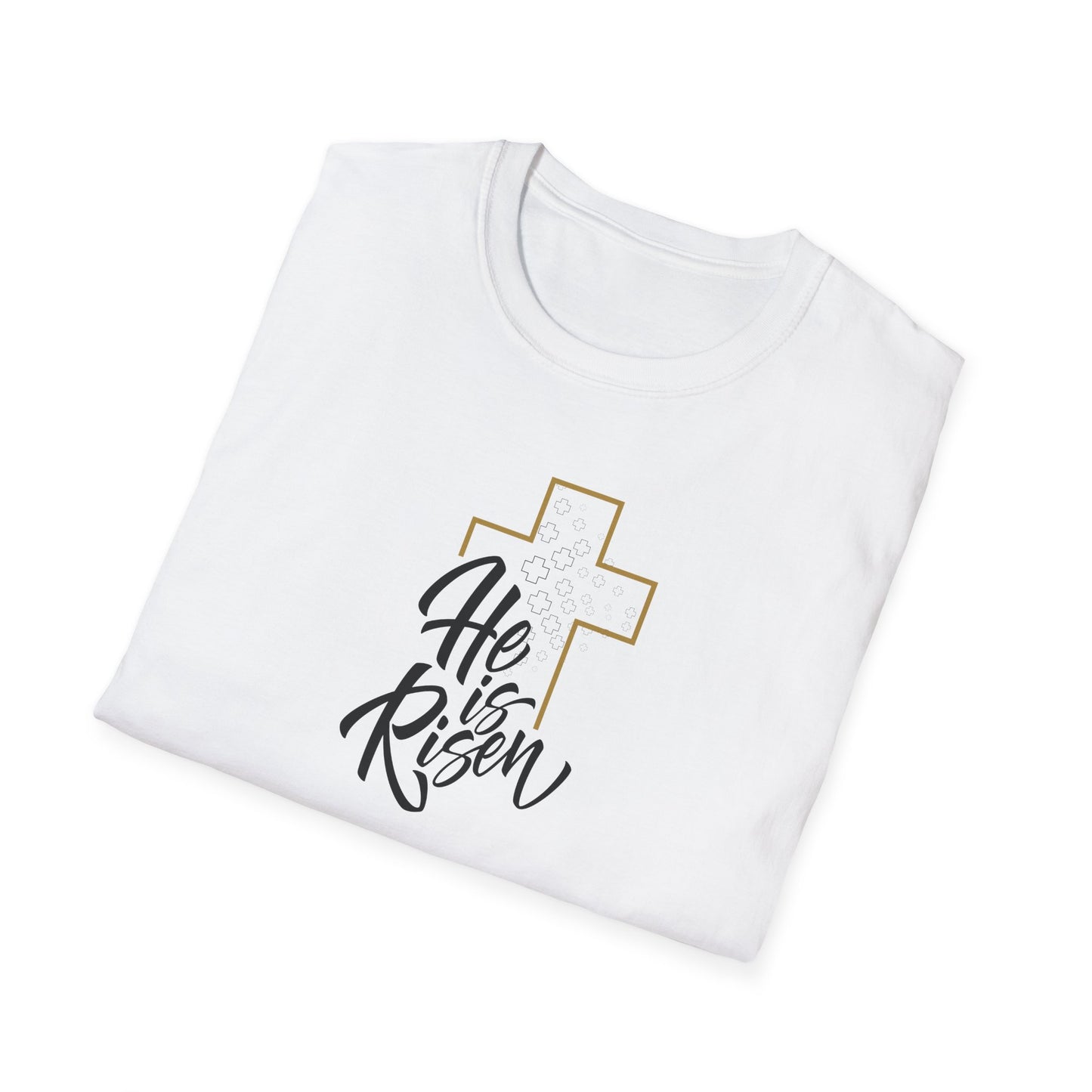 He is Risen Unisex Softstyle T-Shirt - Celebrate Faith and Renewal