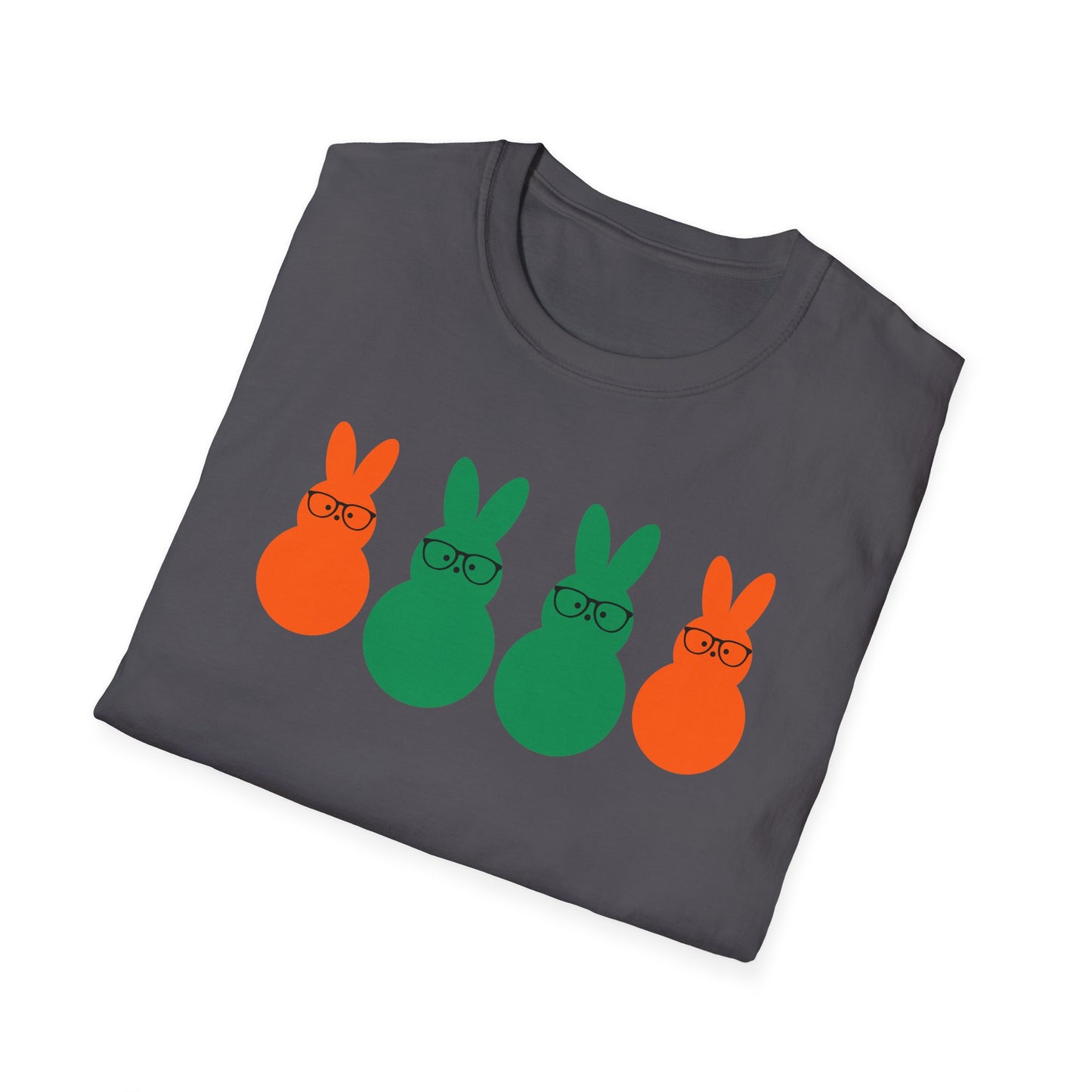 Playful Easter Bunny Unisex Softstyle T-Shirt