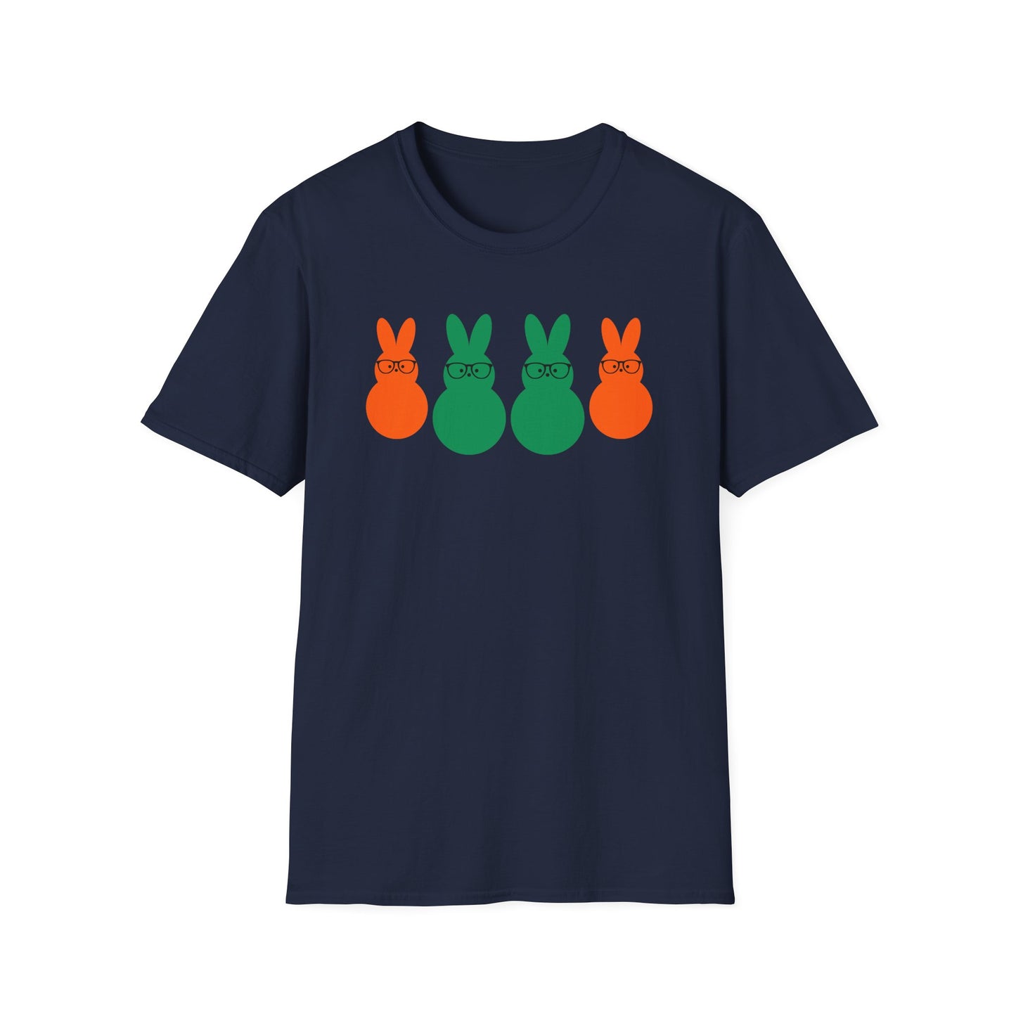 Playful Easter Bunny Unisex Softstyle T-Shirt