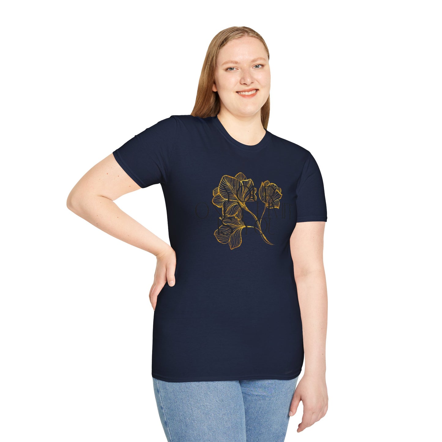 Inspirational Floral T-Shirt - 'Your Only Limit is You'