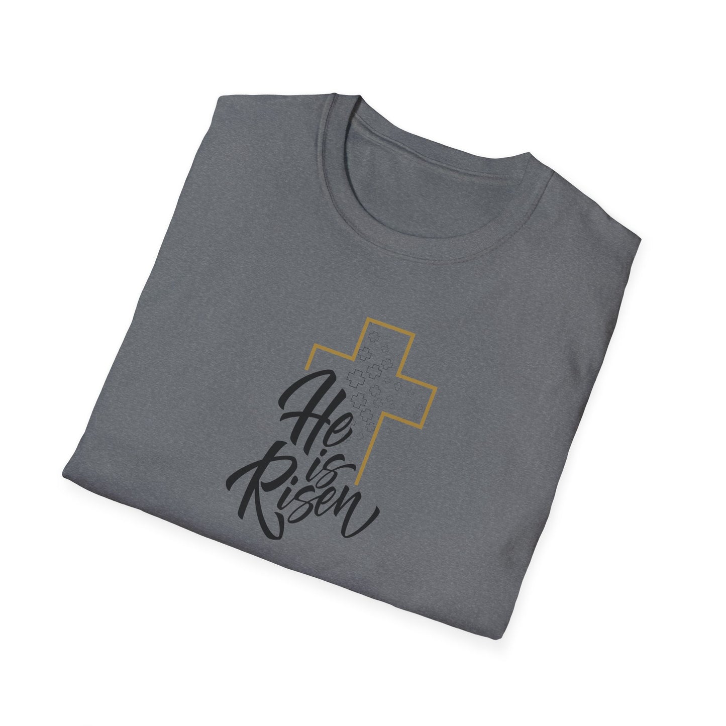 He is Risen Unisex Softstyle T-Shirt - Celebrate Faith and Renewal