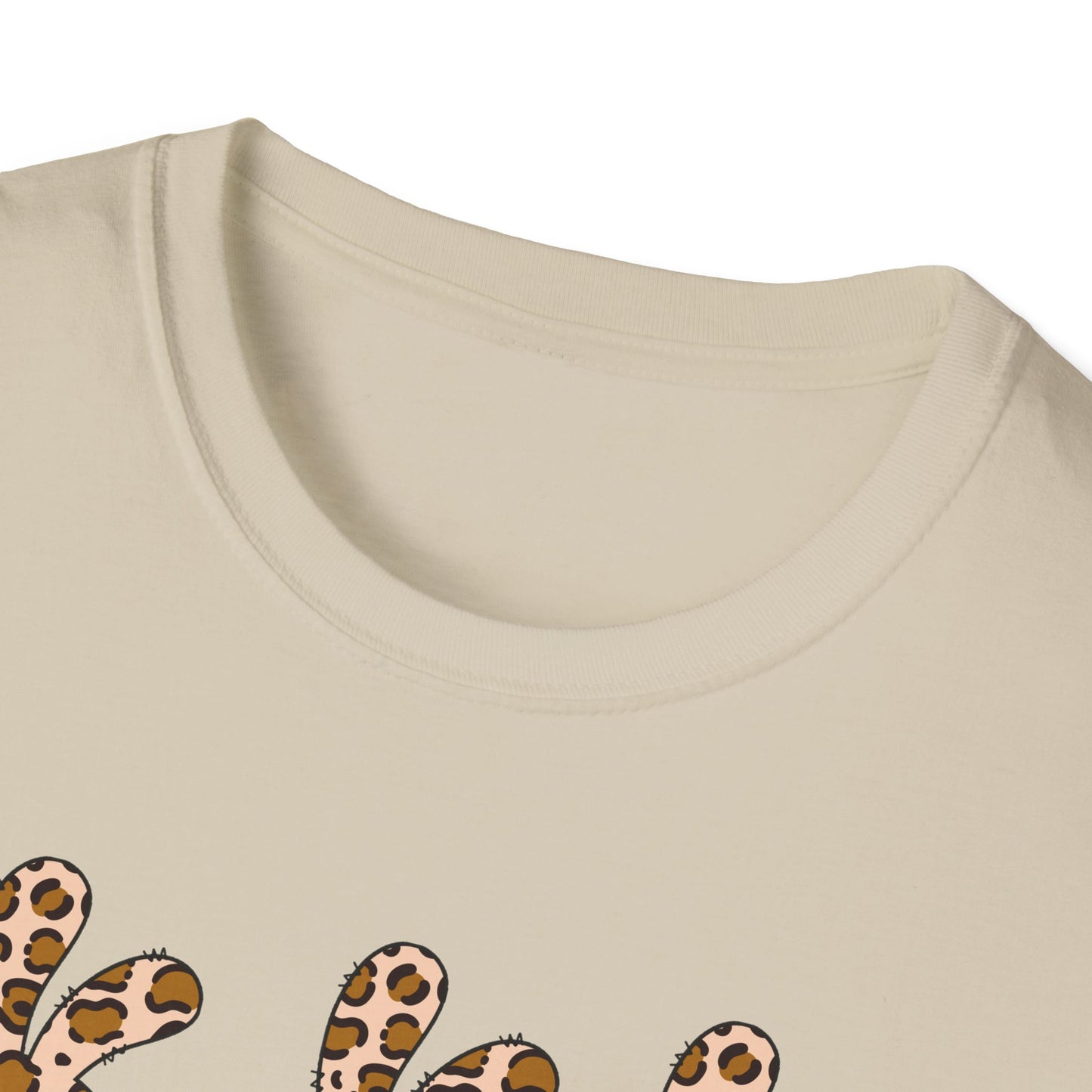 Leopard Print Bunny Unisex Softstyle T-Shirt - Casual Fun Fashion
