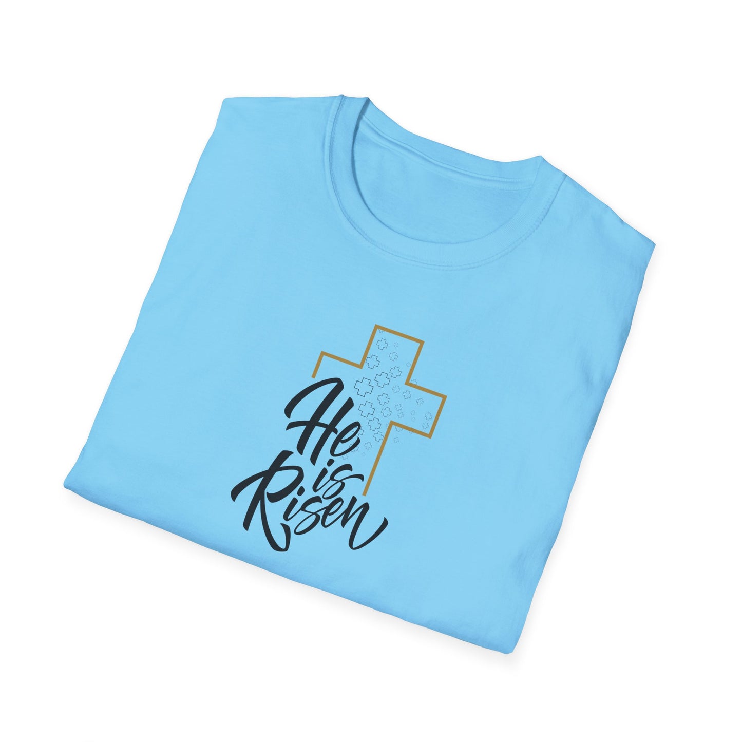 He is Risen Unisex Softstyle T-Shirt - Celebrate Faith and Renewal