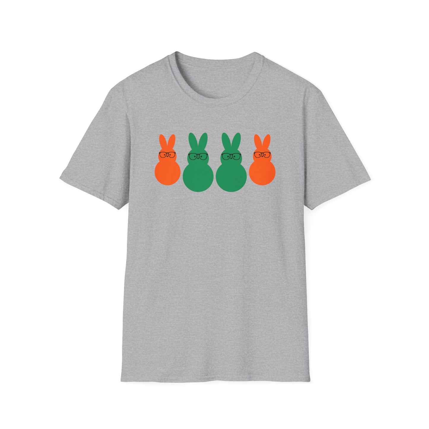 Playful Easter Bunny Unisex Softstyle T-Shirt