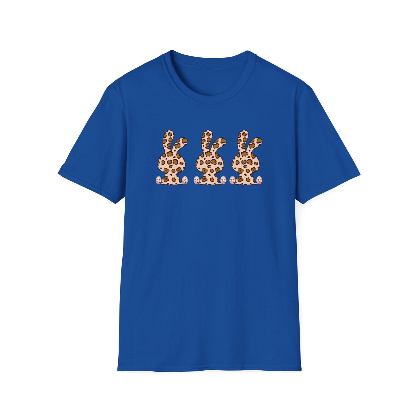 Leopard Print Bunny Unisex Softstyle T-Shirt - Casual Fun Fashion