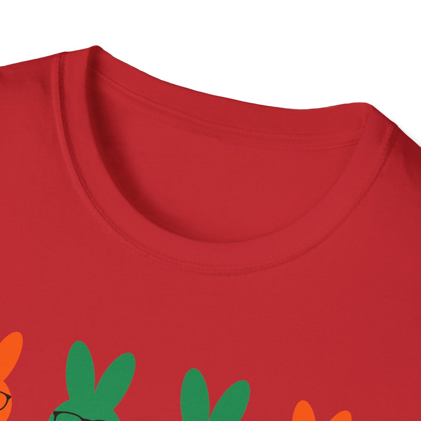Playful Easter Bunny Unisex Softstyle T-Shirt