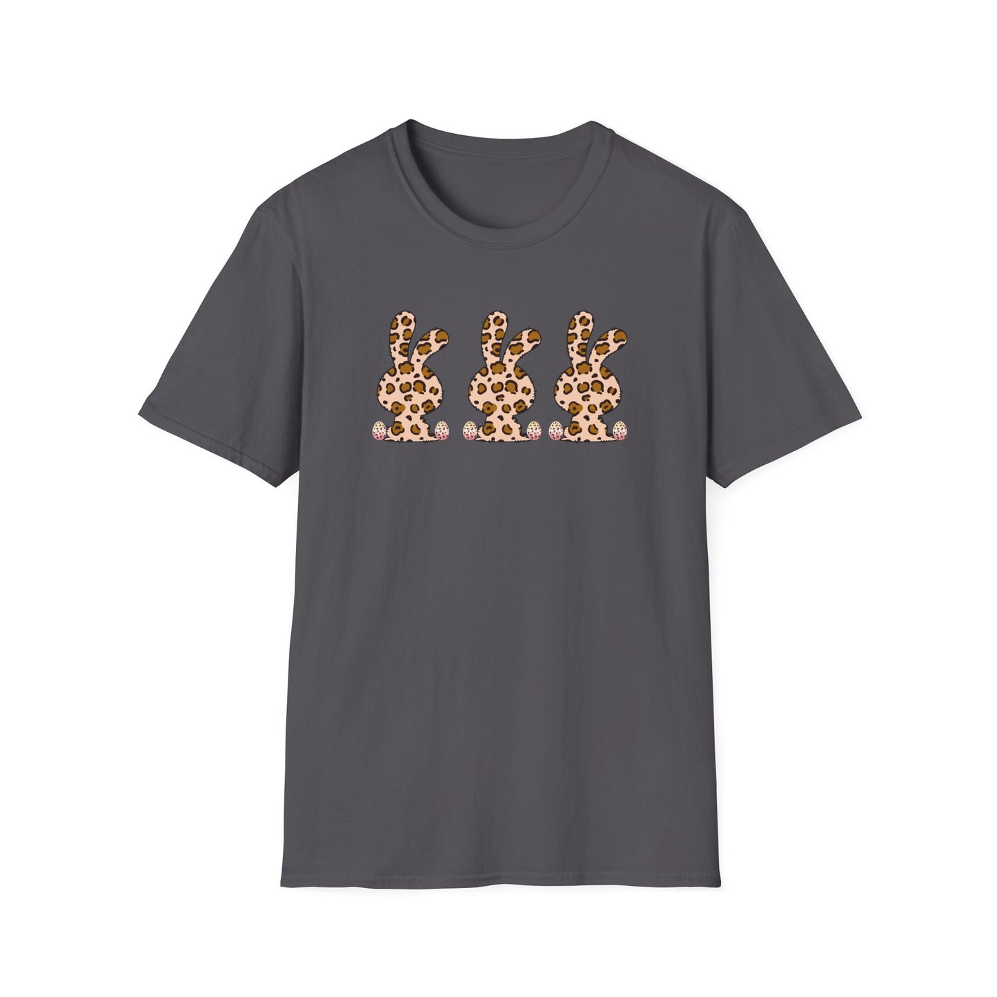 Leopard Print Bunny Unisex Softstyle T-Shirt - Casual Fun Fashion