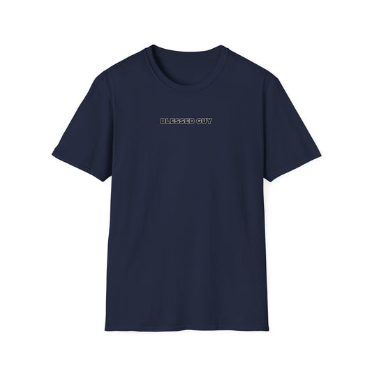 Blessed Guy Unisex T-Shirt | Softstyle Casual Wear, Gift for Him, Everyday Comfort, Birthday Gift, Positive Vibe Tee