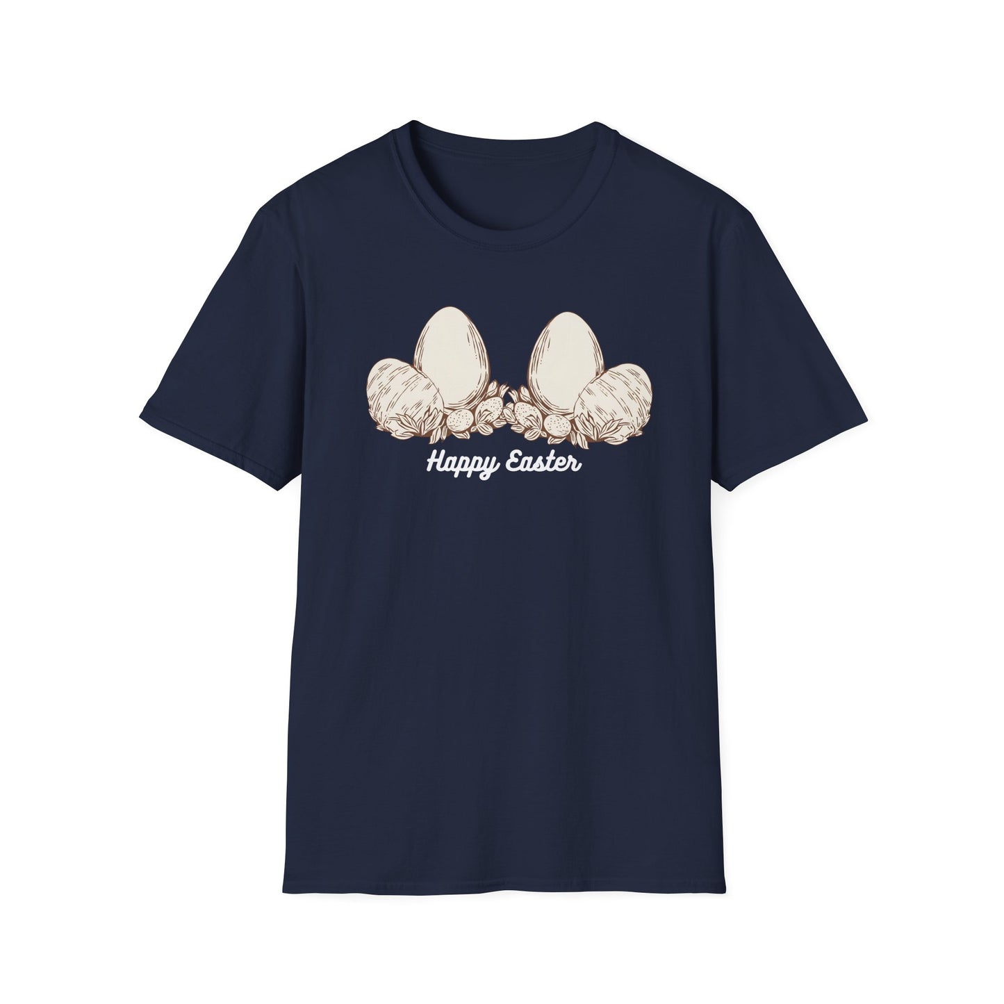 Happy Easter Unisex Softstyle T-Shirt - Cute Spring Graphic Tee