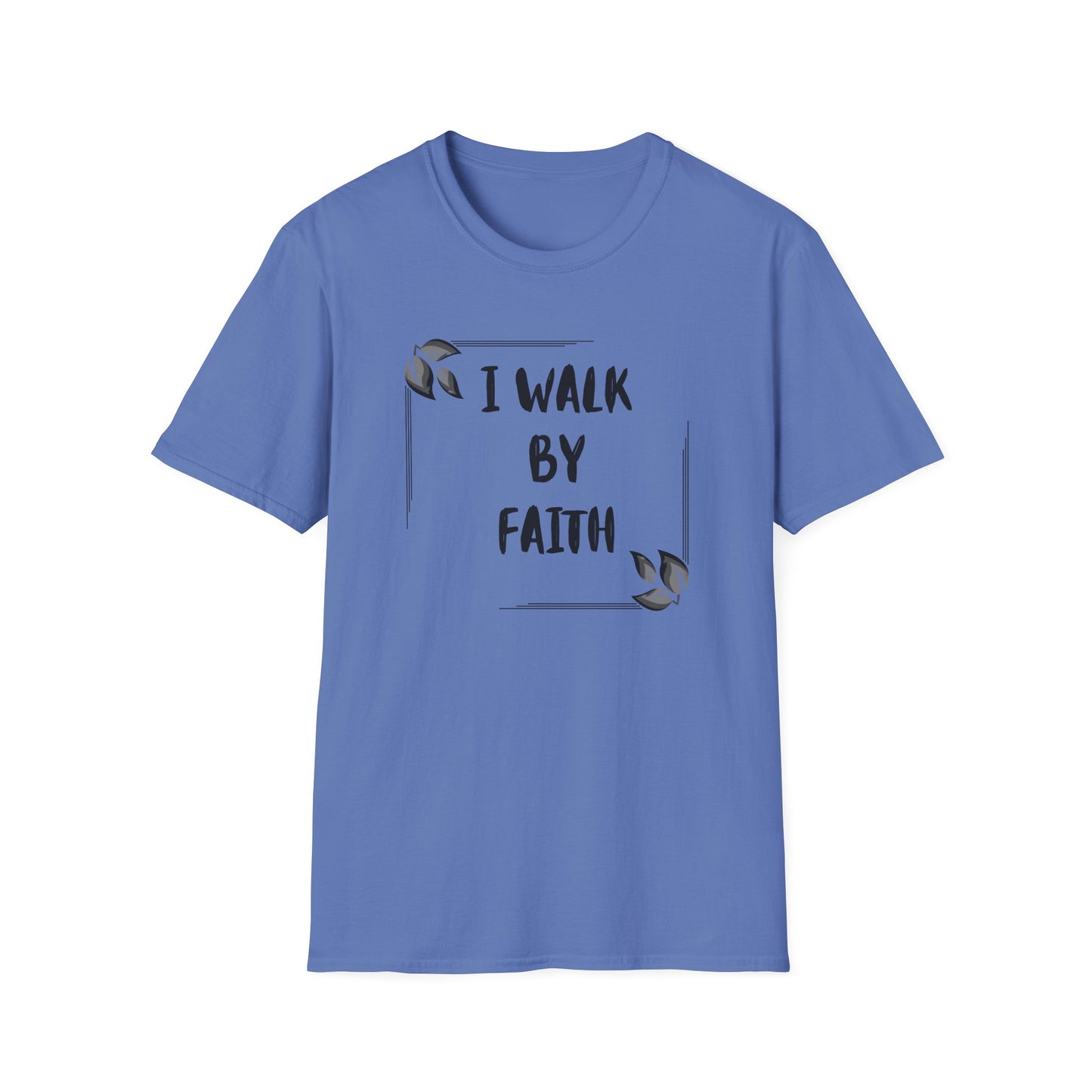 Inspirational Faith T-Shirt – "I Walk By Faith" Unisex Softstyle Tee