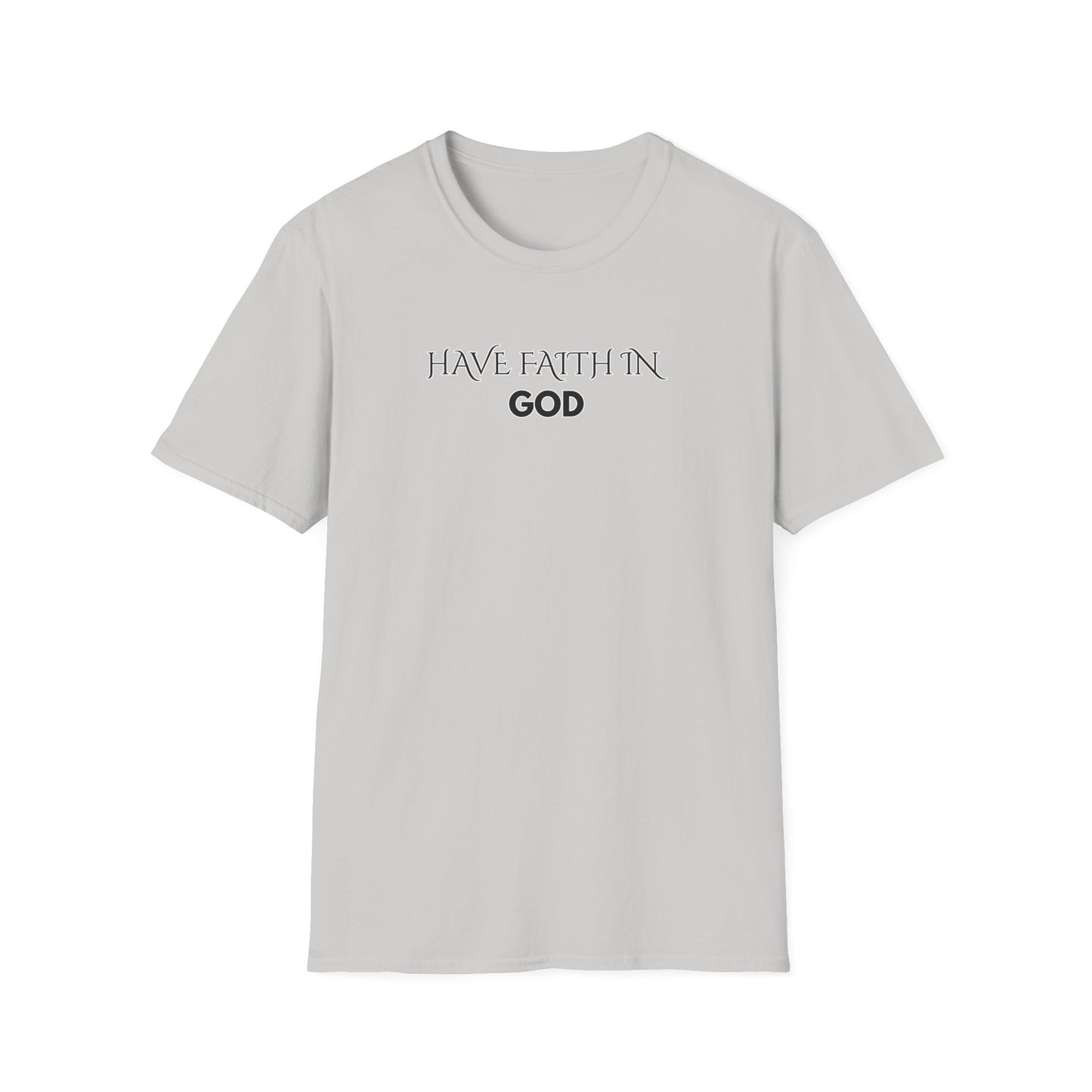 Unisex Softstyle T-Shirt with "Have Faith in God" Print, Inspirational Tee, Faith-Based Apparel, Everyday Casual, Birthday Gift, [...]