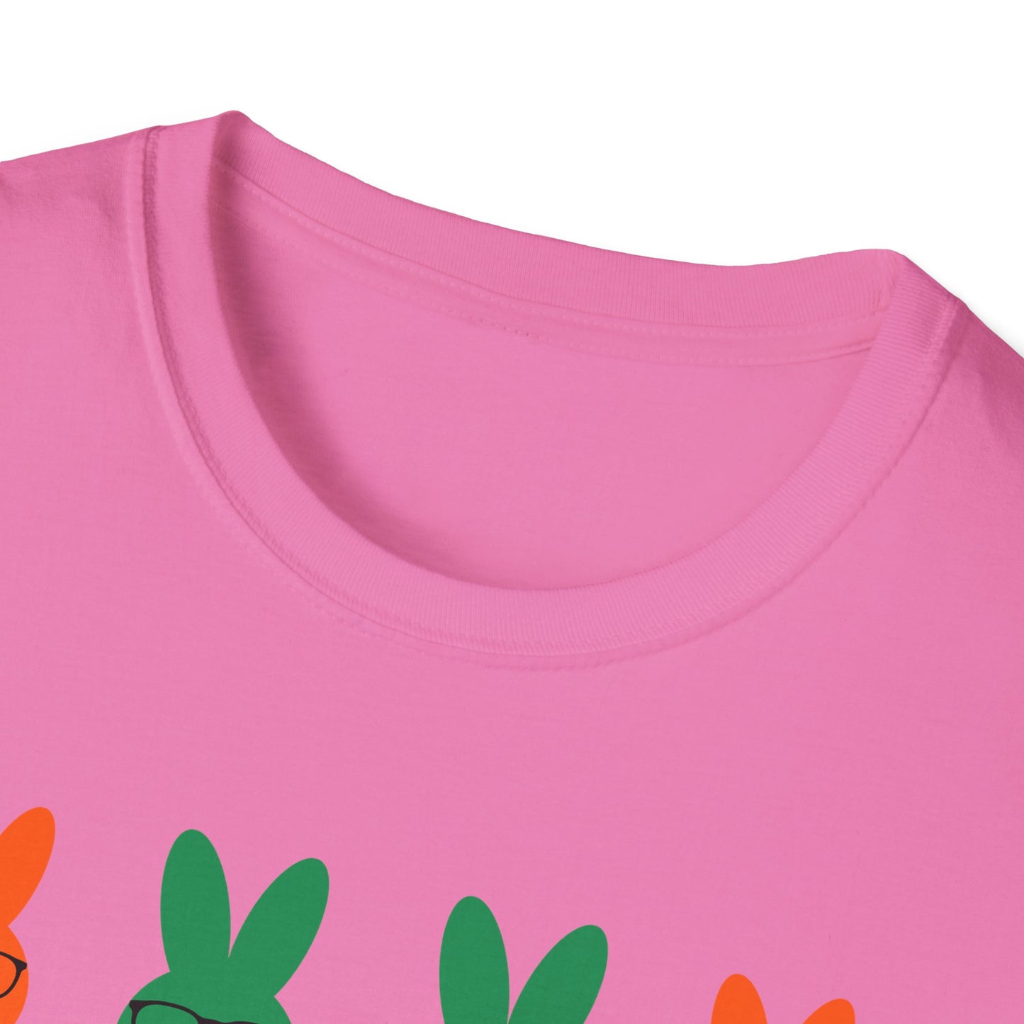Playful Easter Bunny Unisex Softstyle T-Shirt