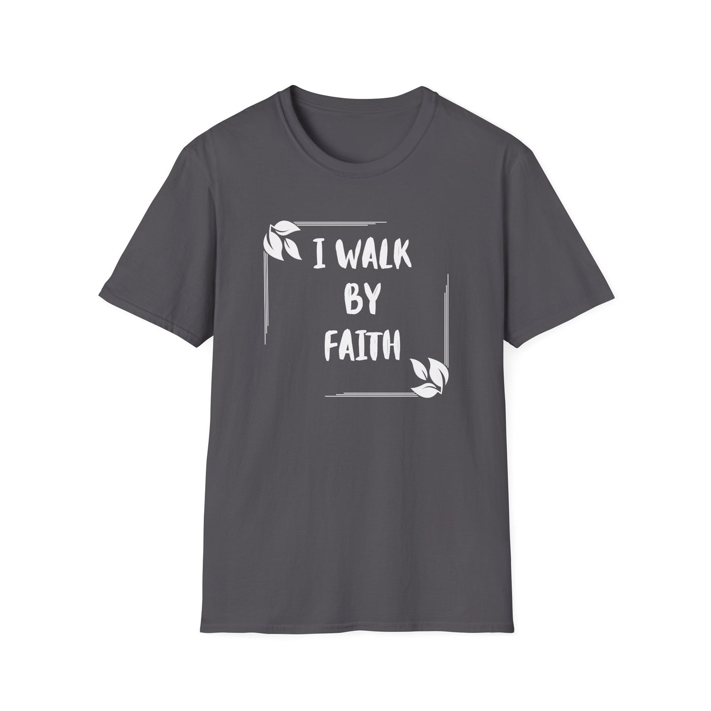 Inspirational Faith T-Shirt – "I Walk By Faith" Unisex Softstyle Tee