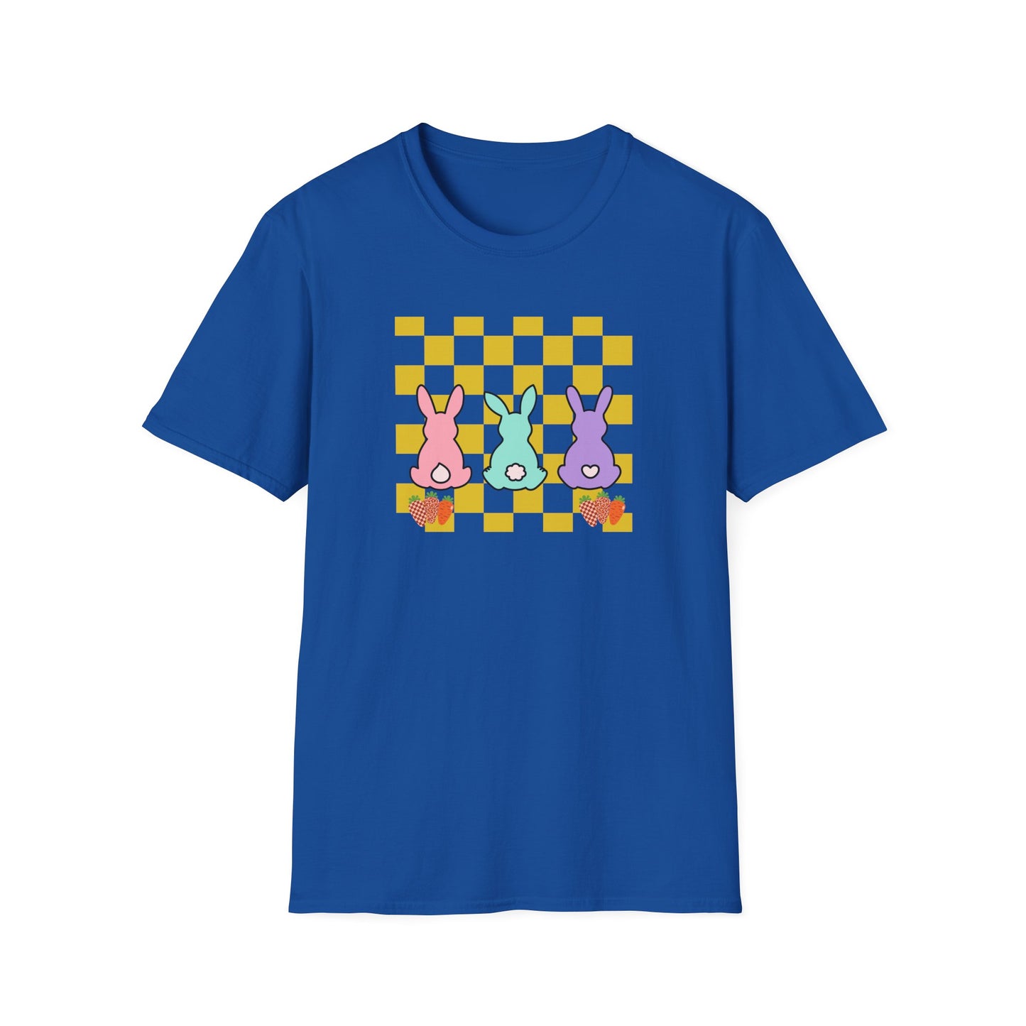 Spring Bunny Vibes Unisex Softstyle T-Shirt - Cute Easter Graphic Tee